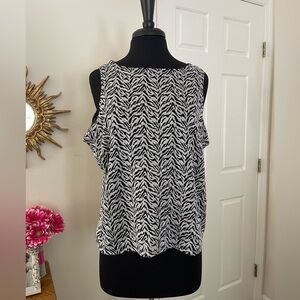 Chic Zebra Print Sleeveless Blouse
